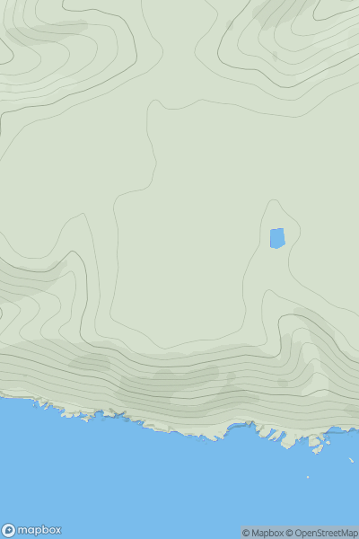 Thumbnail image for Down Hill [South West England] showing contour plot for surrounding peak